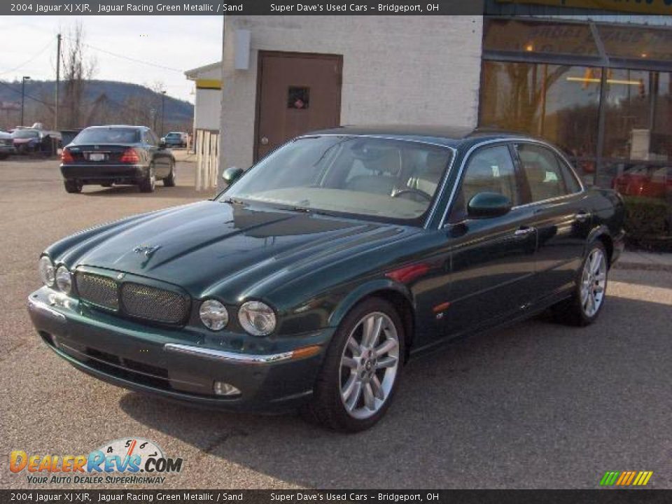 2004 Jaguar XJ XJR Jaguar Racing Green Metallic / Sand Photo #6