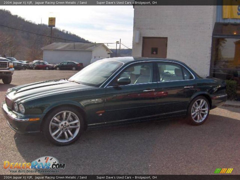 2004 Jaguar XJ XJR Jaguar Racing Green Metallic / Sand Photo #7