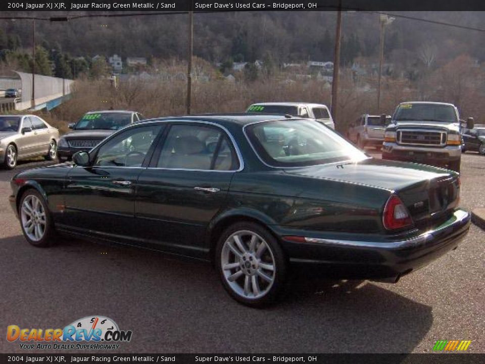 2004 Jaguar XJ XJR Jaguar Racing Green Metallic / Sand Photo #9