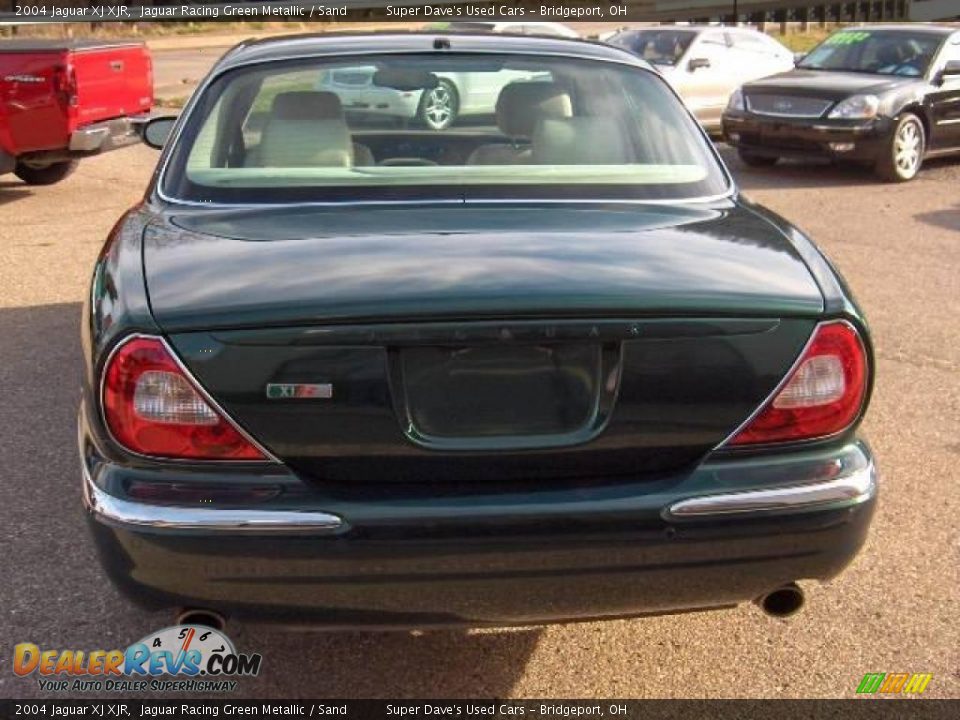 2004 Jaguar XJ XJR Jaguar Racing Green Metallic / Sand Photo #11