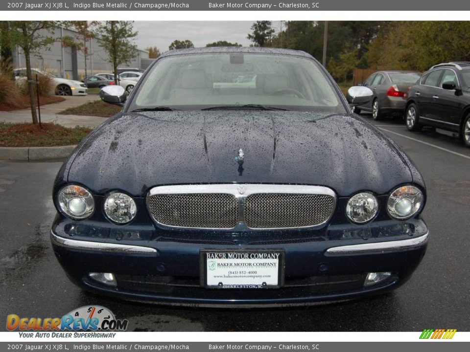 2007 Jaguar XJ XJ8 L Indigo Blue Metallic / Champagne/Mocha Photo #14