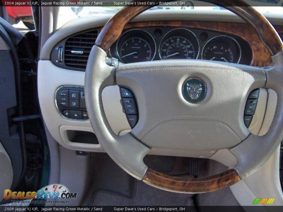 2004 Jaguar XJ XJR Jaguar Racing Green Metallic / Sand Photo #25