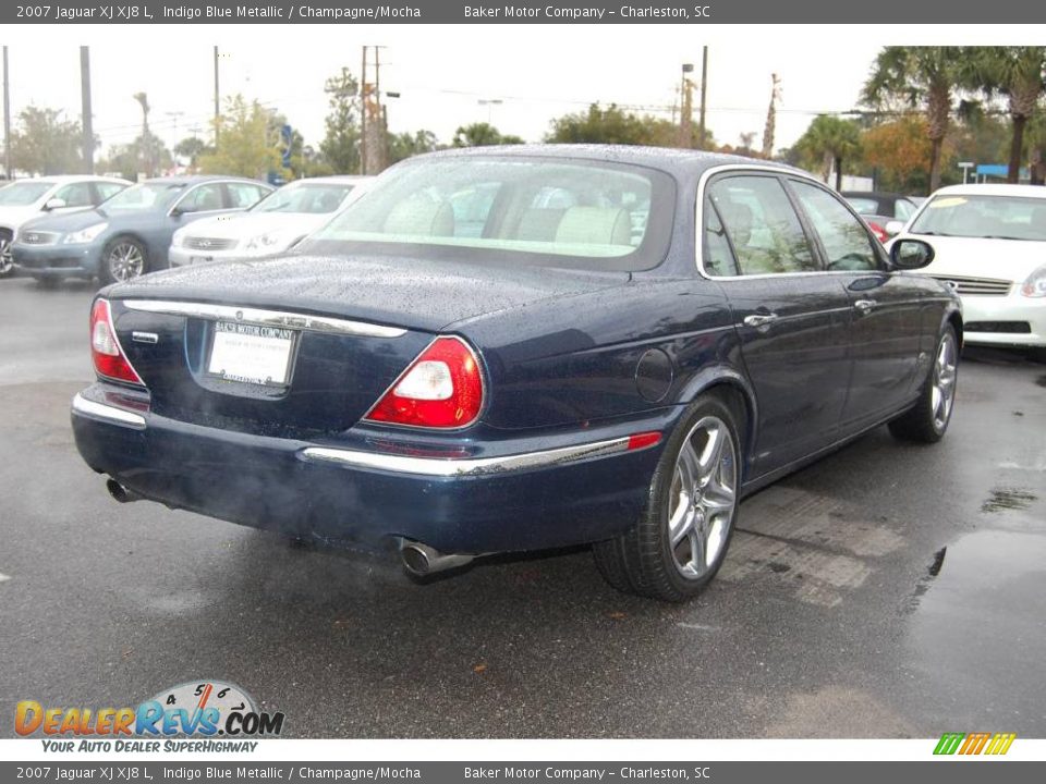 2007 Jaguar XJ XJ8 L Indigo Blue Metallic / Champagne/Mocha Photo #16