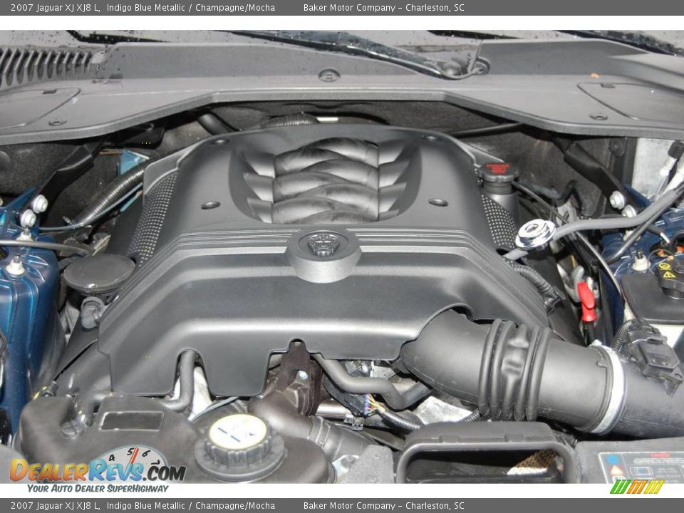 2007 Jaguar XJ XJ8 L Indigo Blue Metallic / Champagne/Mocha Photo #21