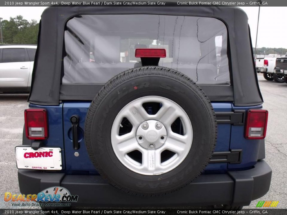 2010 Jeep Wrangler Sport 4x4 Deep Water Blue Pearl / Dark Slate Gray/Medium Slate Gray Photo #7