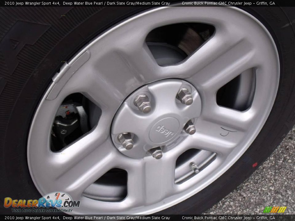 2010 Jeep Wrangler Sport 4x4 Deep Water Blue Pearl / Dark Slate Gray/Medium Slate Gray Photo #9