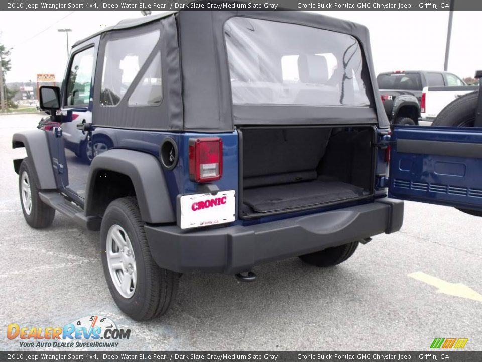 2010 Jeep Wrangler Sport 4x4 Deep Water Blue Pearl / Dark Slate Gray/Medium Slate Gray Photo #13