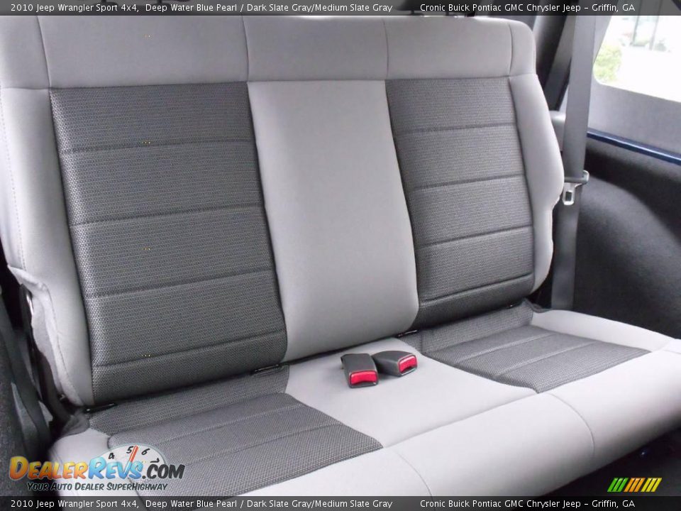 2010 Jeep Wrangler Sport 4x4 Deep Water Blue Pearl / Dark Slate Gray/Medium Slate Gray Photo #15