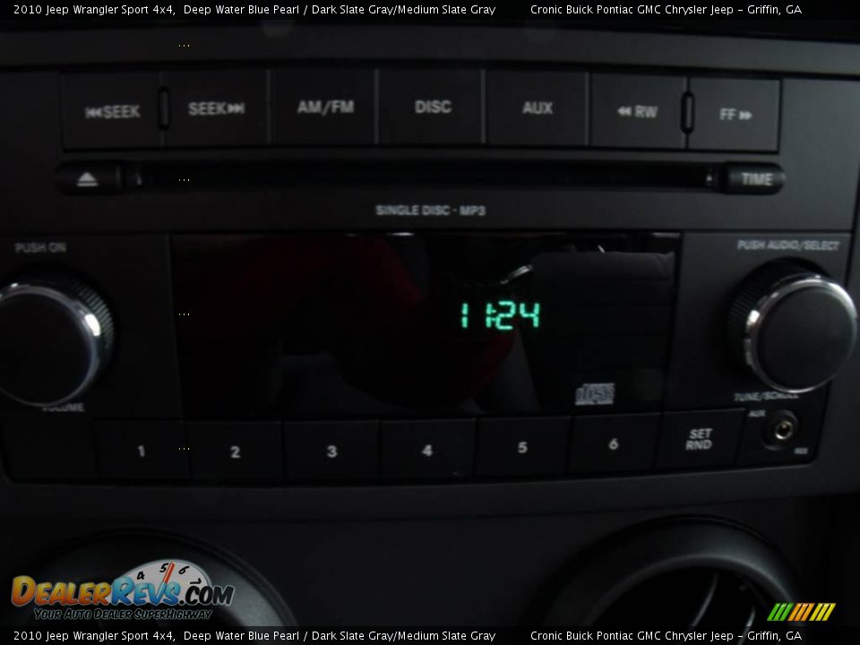 2010 Jeep Wrangler Sport 4x4 Deep Water Blue Pearl / Dark Slate Gray/Medium Slate Gray Photo #19