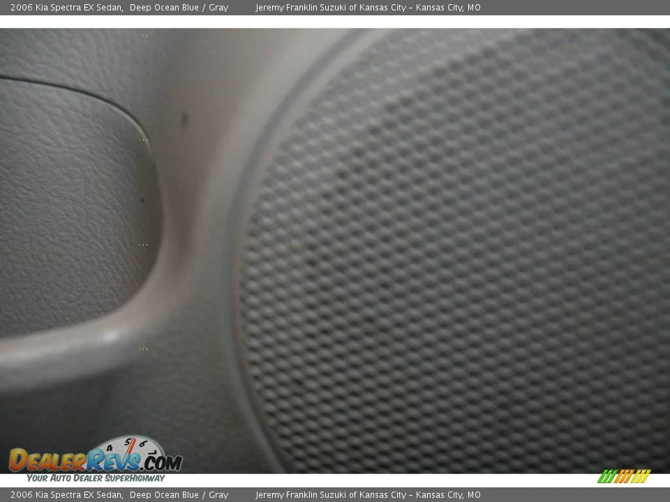 2006 Kia Spectra EX Sedan Deep Ocean Blue / Gray Photo #14