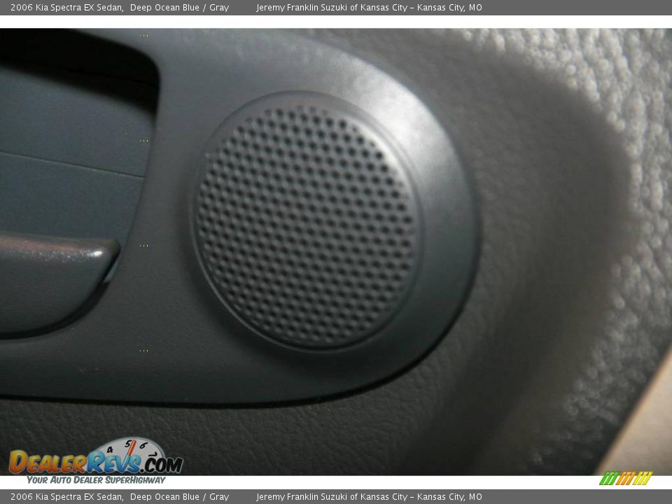 2006 Kia Spectra EX Sedan Deep Ocean Blue / Gray Photo #15