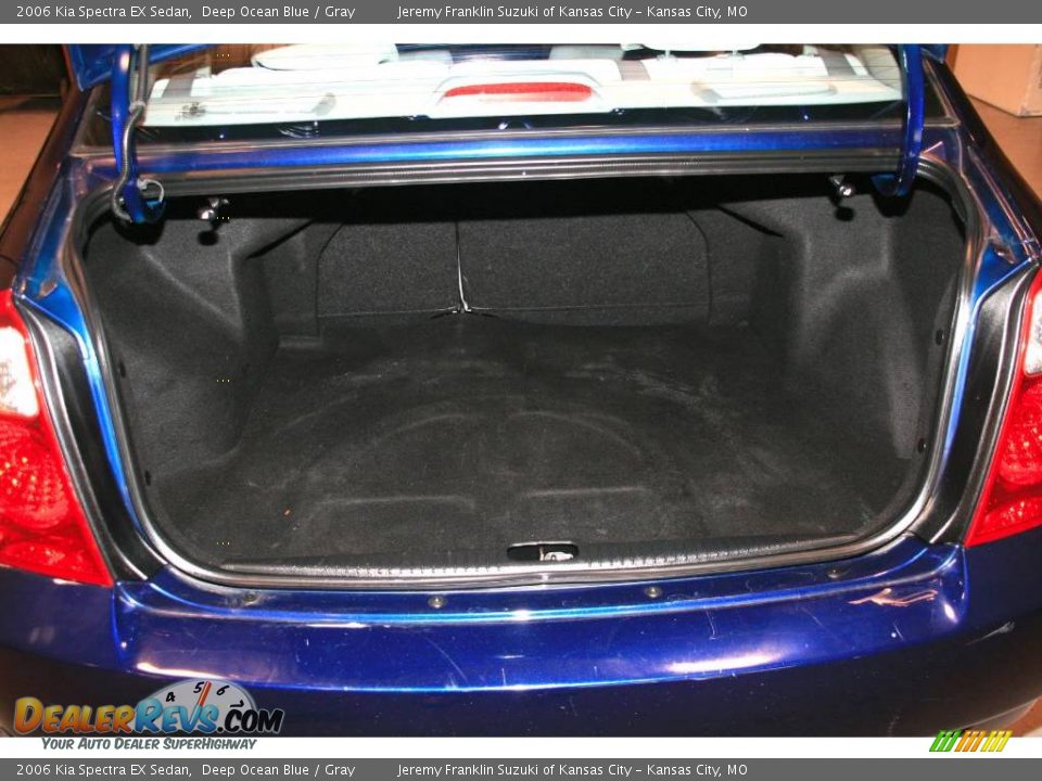 2006 Kia Spectra EX Sedan Deep Ocean Blue / Gray Photo #20