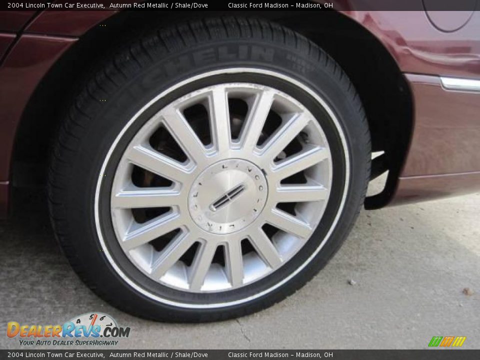 2004 Lincoln Town Car Executive Autumn Red Metallic / Shale/Dove Photo #6