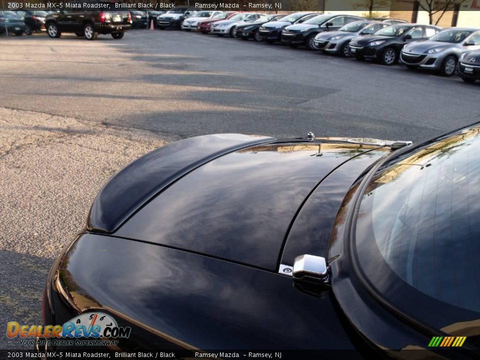 2003 Mazda MX-5 Miata Roadster Brilliant Black / Black Photo #9