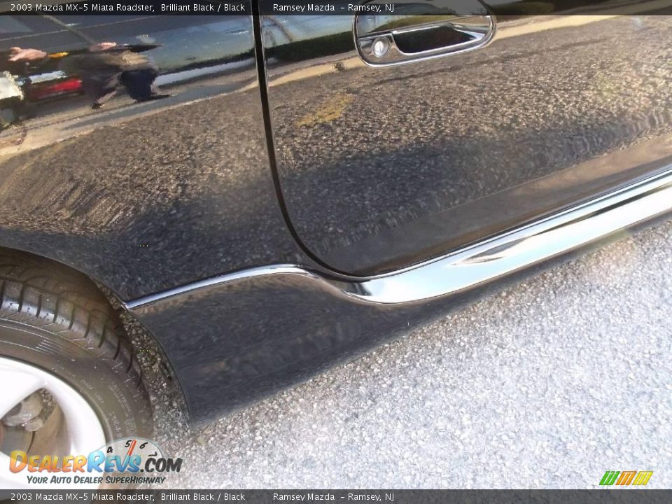 2003 Mazda MX-5 Miata Roadster Brilliant Black / Black Photo #11
