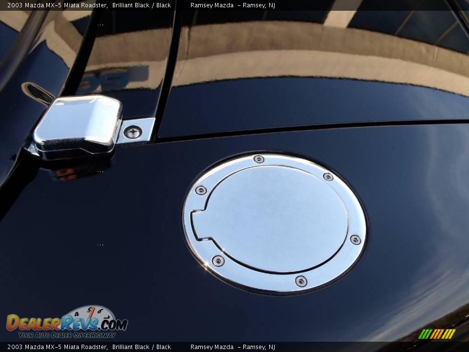 2003 Mazda MX-5 Miata Roadster Brilliant Black / Black Photo #18