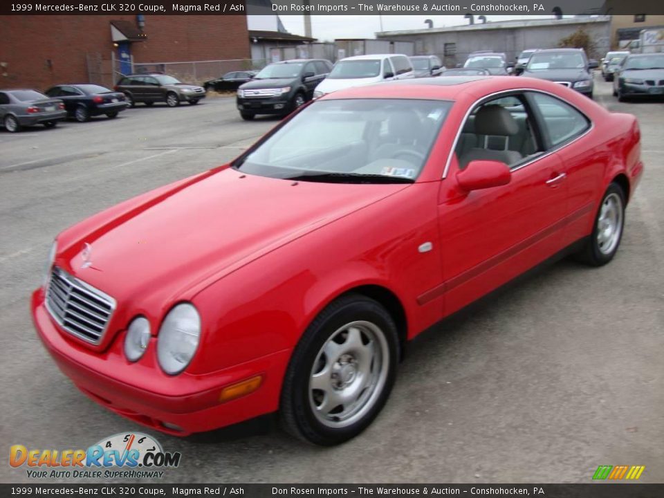 1999 Mercedes-Benz CLK 320 Coupe Magma Red / Ash Photo #1