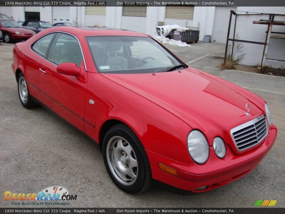1999 Mercedes-Benz CLK 320 Coupe Magma Red / Ash Photo #4