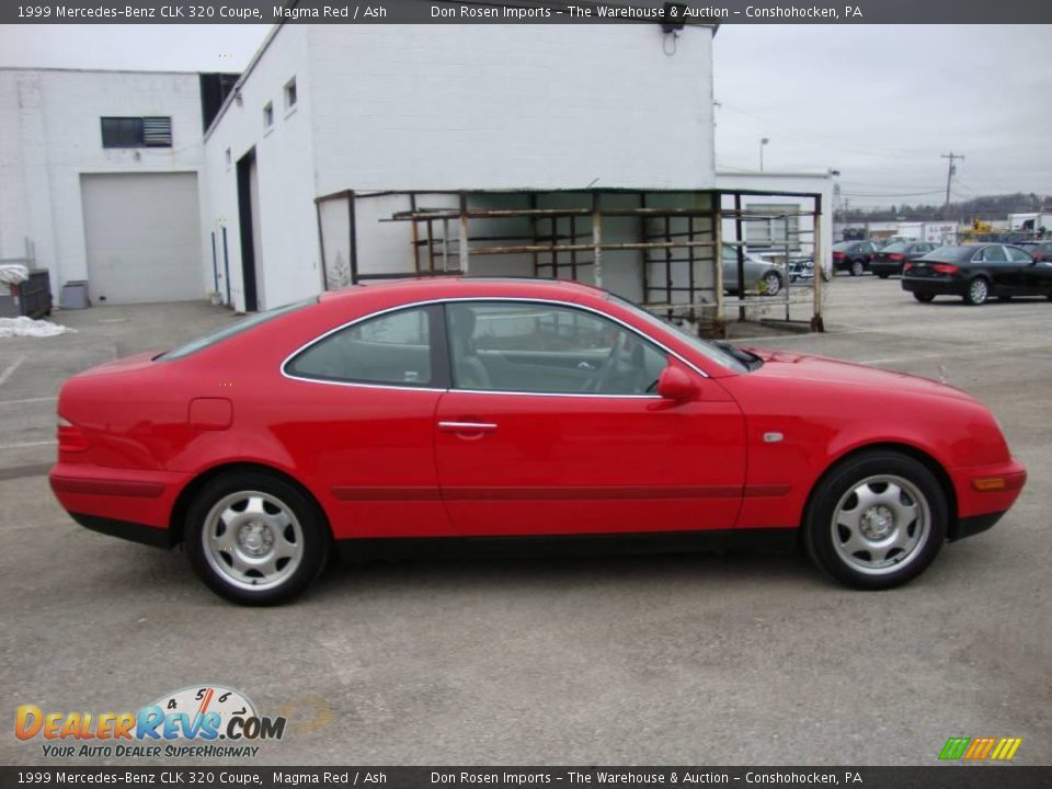 1999 Mercedes-Benz CLK 320 Coupe Magma Red / Ash Photo #6