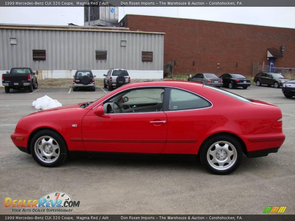 1999 Mercedes-Benz CLK 320 Coupe Magma Red / Ash Photo #10