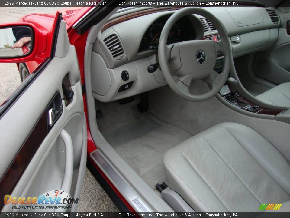 1999 Mercedes-Benz CLK 320 Coupe Magma Red / Ash Photo #12