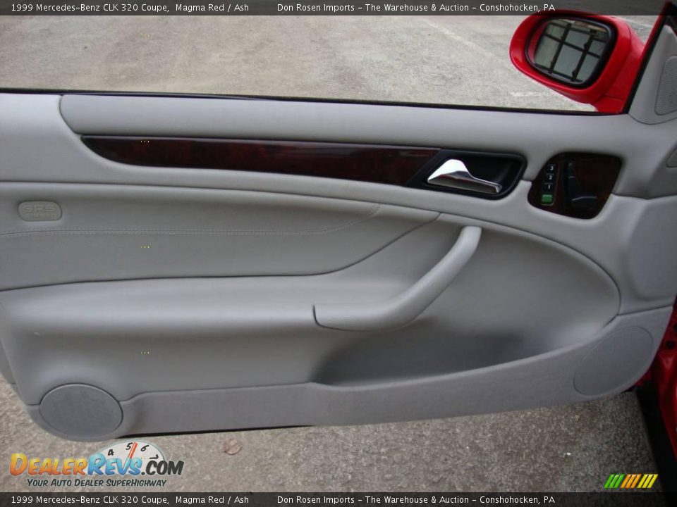 1999 Mercedes-Benz CLK 320 Coupe Magma Red / Ash Photo #13