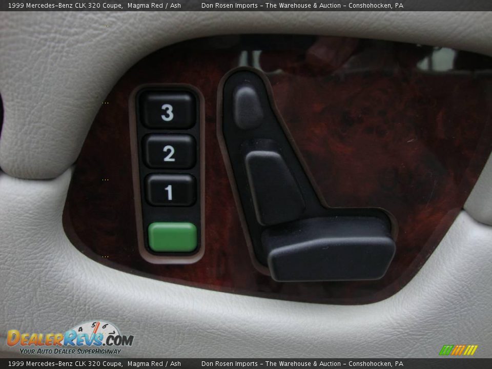 1999 Mercedes-Benz CLK 320 Coupe Magma Red / Ash Photo #14