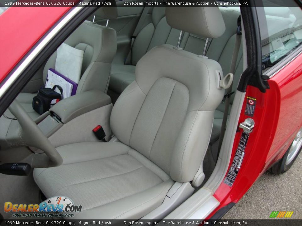 1999 Mercedes-Benz CLK 320 Coupe Magma Red / Ash Photo #16