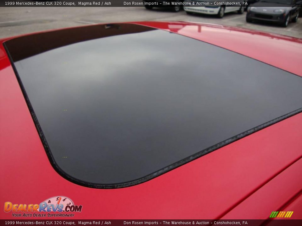 1999 Mercedes-Benz CLK 320 Coupe Magma Red / Ash Photo #17