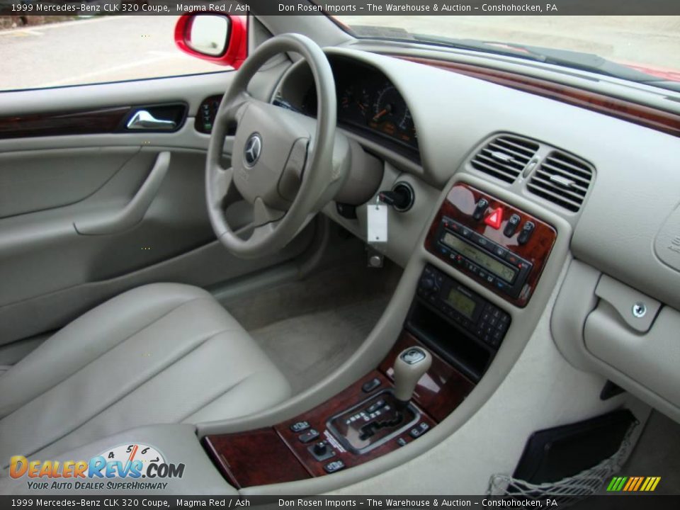 1999 Mercedes-Benz CLK 320 Coupe Magma Red / Ash Photo #19