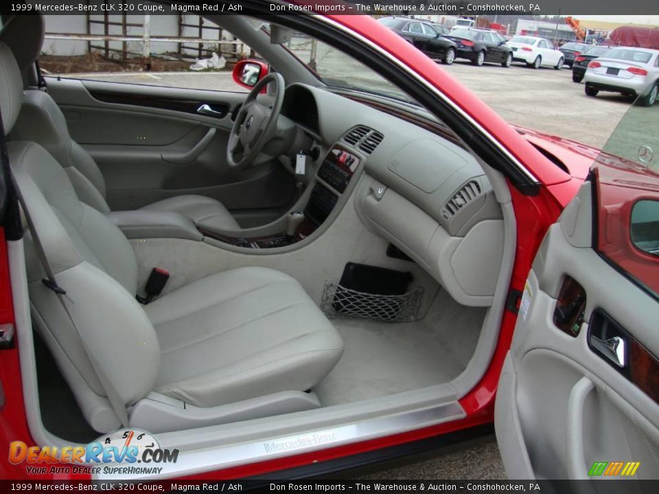 1999 Mercedes-Benz CLK 320 Coupe Magma Red / Ash Photo #20