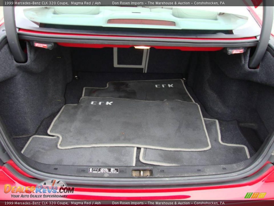 1999 Mercedes-Benz CLK 320 Coupe Magma Red / Ash Photo #21