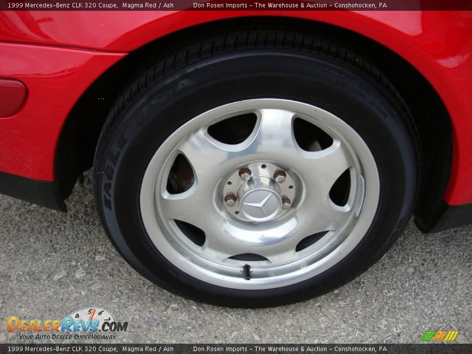 1999 Mercedes-Benz CLK 320 Coupe Magma Red / Ash Photo #22