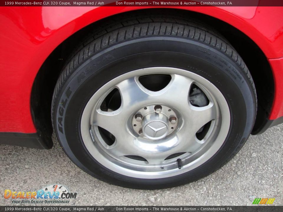 1999 Mercedes-Benz CLK 320 Coupe Magma Red / Ash Photo #23