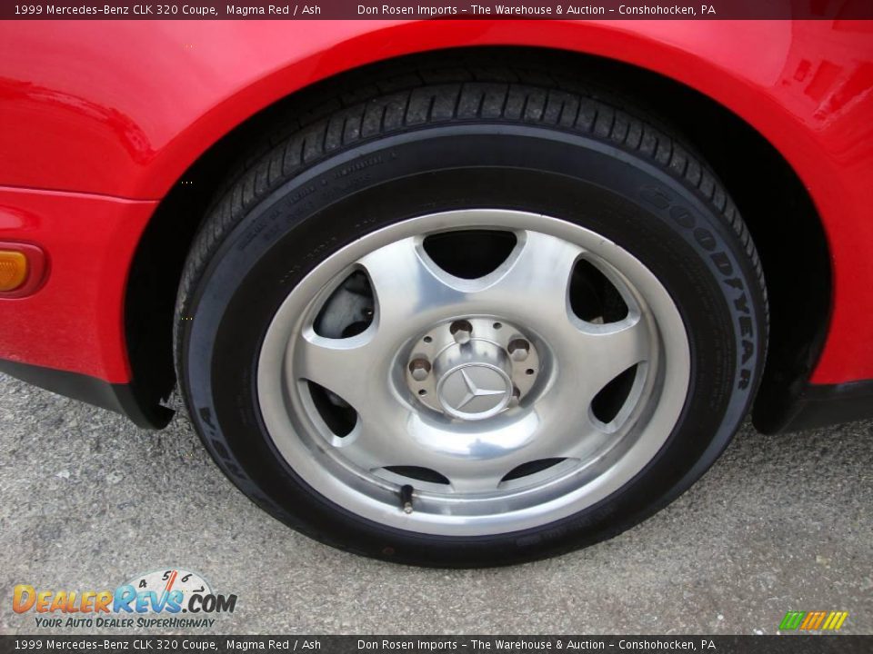 1999 Mercedes-Benz CLK 320 Coupe Magma Red / Ash Photo #24