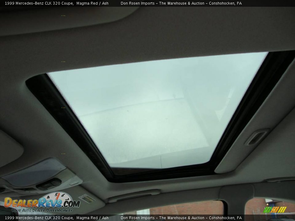 1999 Mercedes-Benz CLK 320 Coupe Magma Red / Ash Photo #26