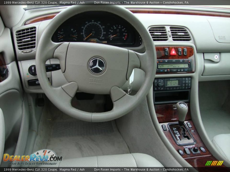 1999 Mercedes-Benz CLK 320 Coupe Magma Red / Ash Photo #33