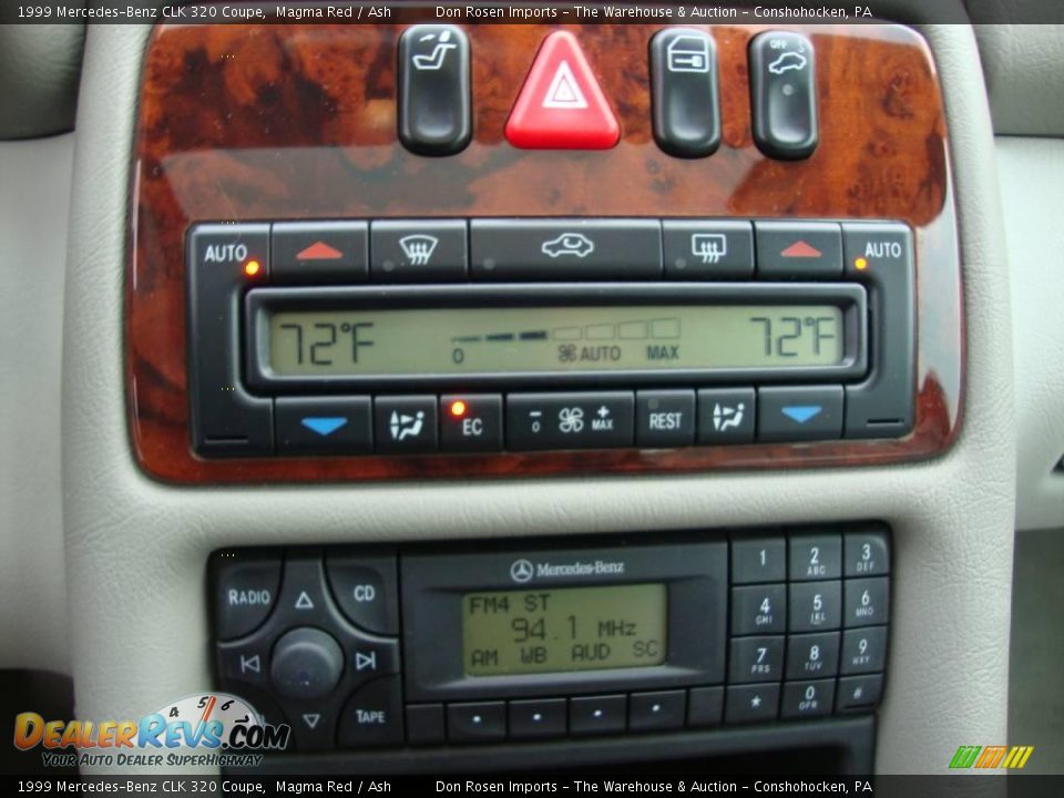 1999 Mercedes-Benz CLK 320 Coupe Magma Red / Ash Photo #35