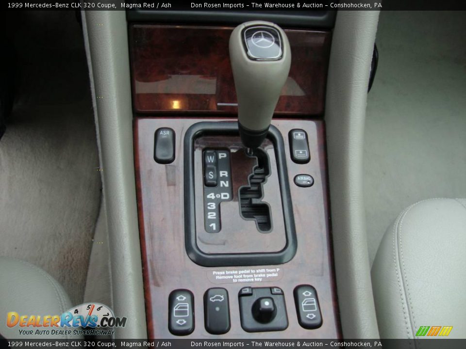 1999 Mercedes-Benz CLK 320 Coupe Magma Red / Ash Photo #36