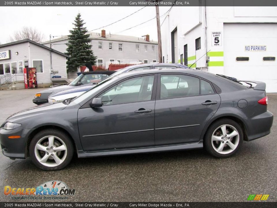 2005 Mazda MAZDA6 i Sport Hatchback Steel Gray Metallic / Gray Photo #2