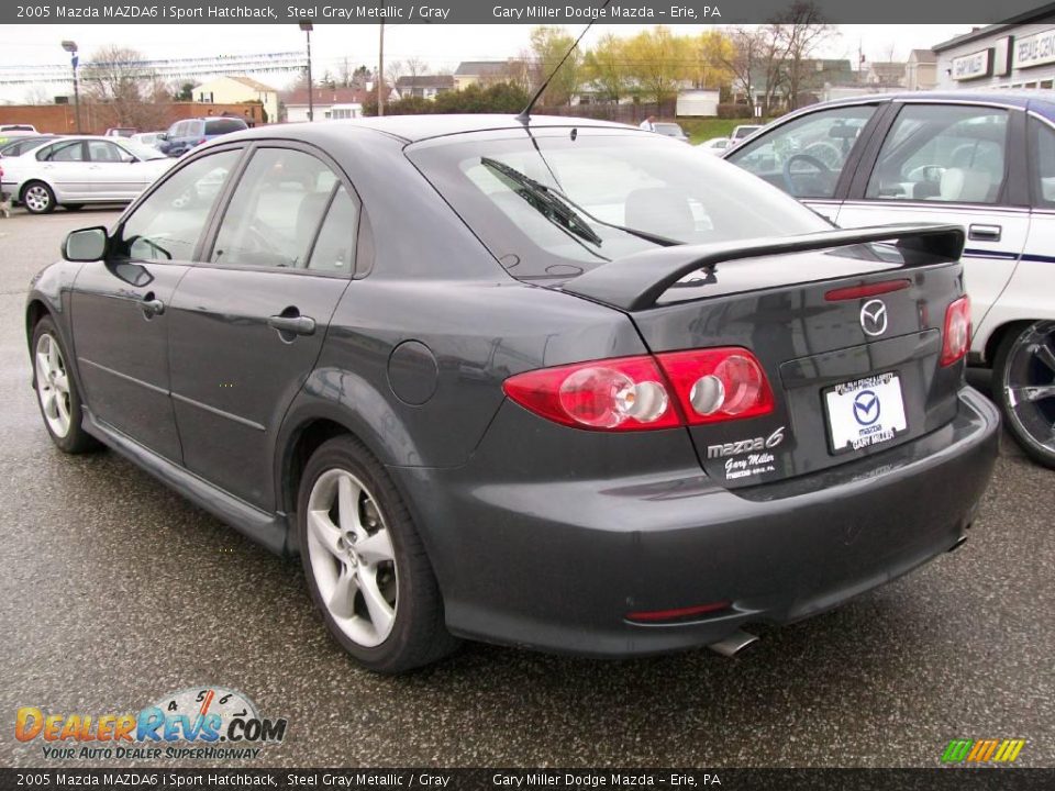 2005 Mazda MAZDA6 i Sport Hatchback Steel Gray Metallic / Gray Photo #3