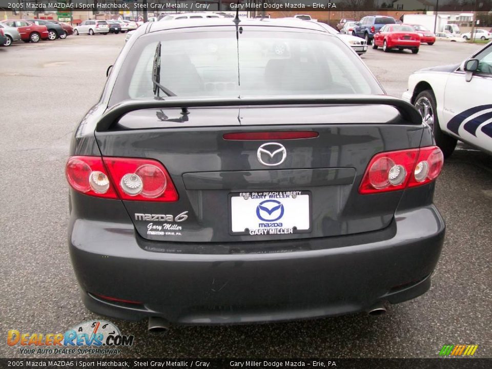2005 Mazda MAZDA6 i Sport Hatchback Steel Gray Metallic / Gray Photo #4