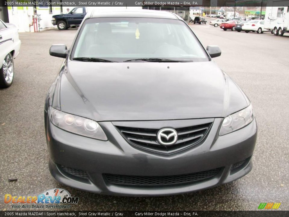 2005 Mazda MAZDA6 i Sport Hatchback Steel Gray Metallic / Gray Photo #8