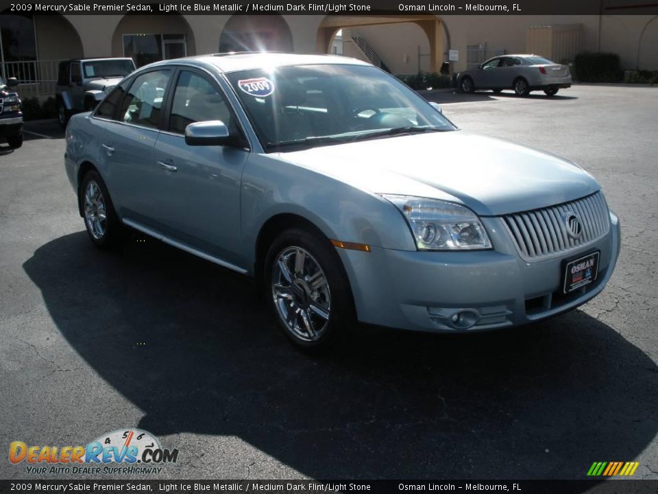 2009 Mercury Sable Premier Sedan Light Ice Blue Metallic / Medium Dark Flint/Light Stone Photo #1