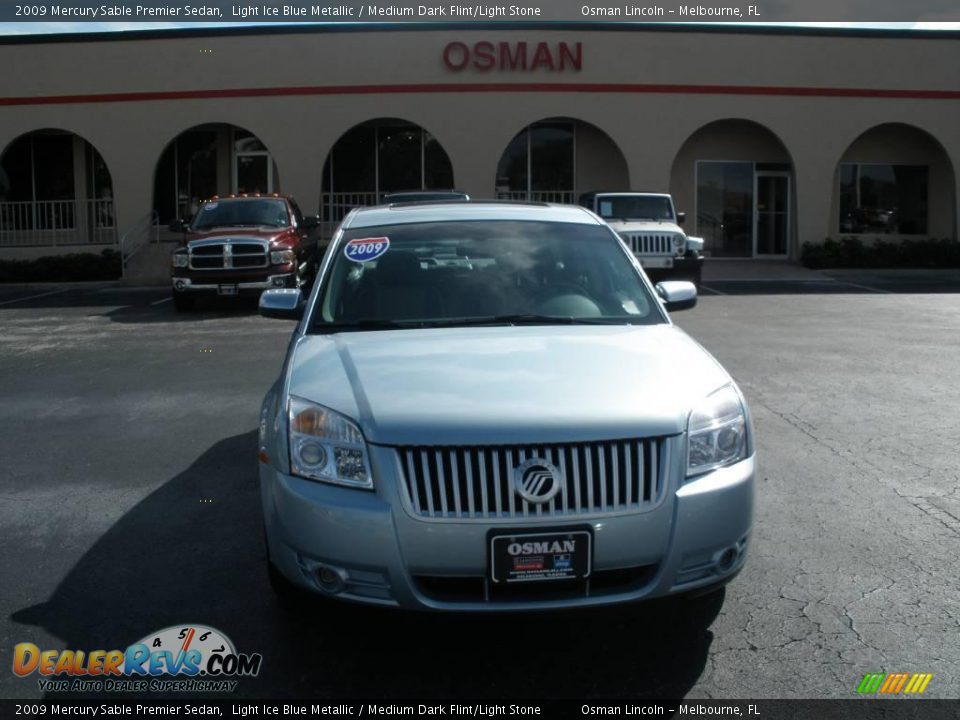 2009 Mercury Sable Premier Sedan Light Ice Blue Metallic / Medium Dark Flint/Light Stone Photo #2