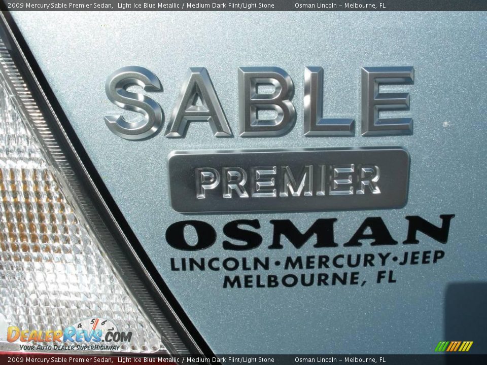 2009 Mercury Sable Premier Sedan Light Ice Blue Metallic / Medium Dark Flint/Light Stone Photo #8