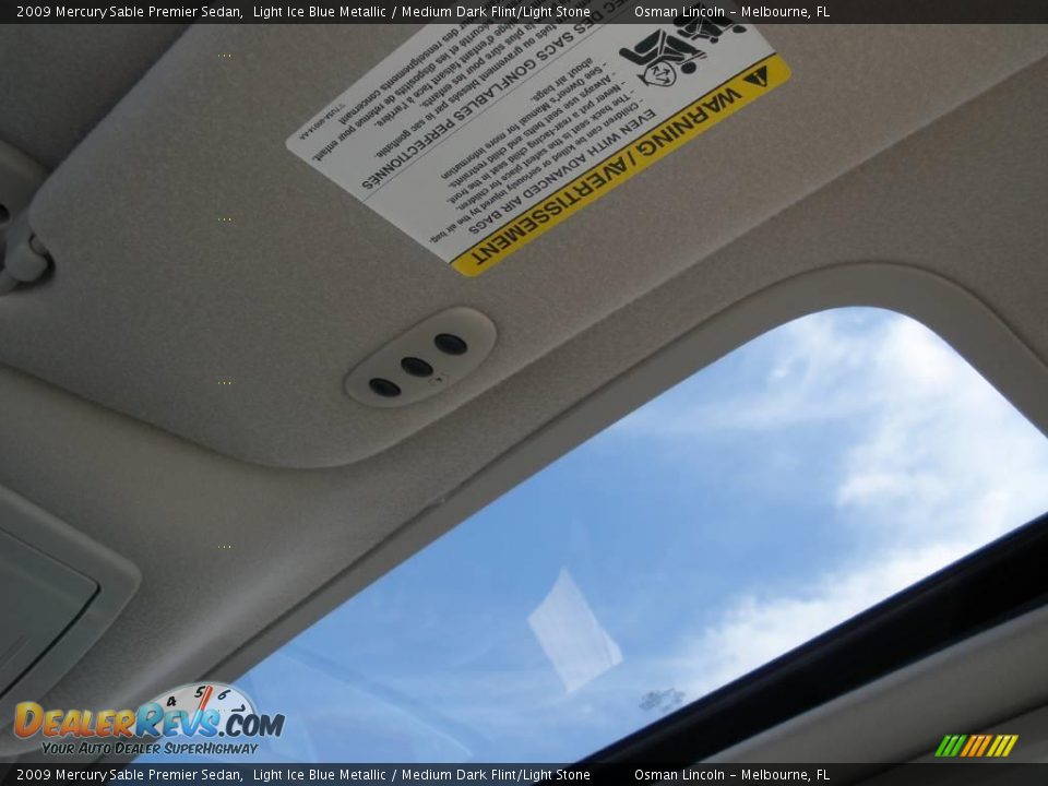2009 Mercury Sable Premier Sedan Light Ice Blue Metallic / Medium Dark Flint/Light Stone Photo #22