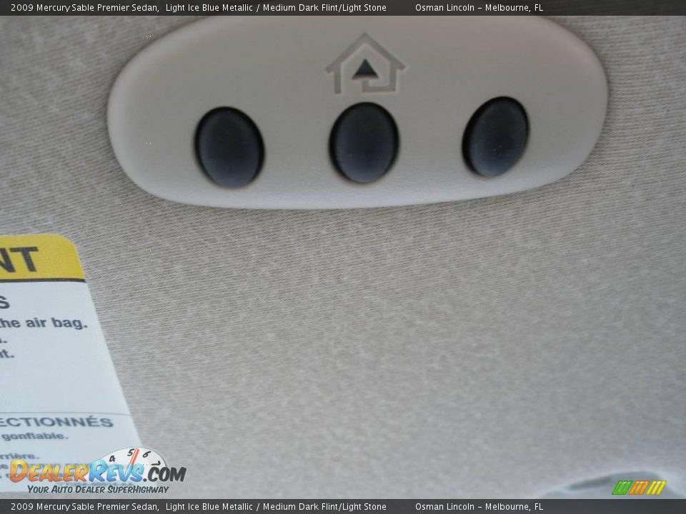 2009 Mercury Sable Premier Sedan Light Ice Blue Metallic / Medium Dark Flint/Light Stone Photo #23