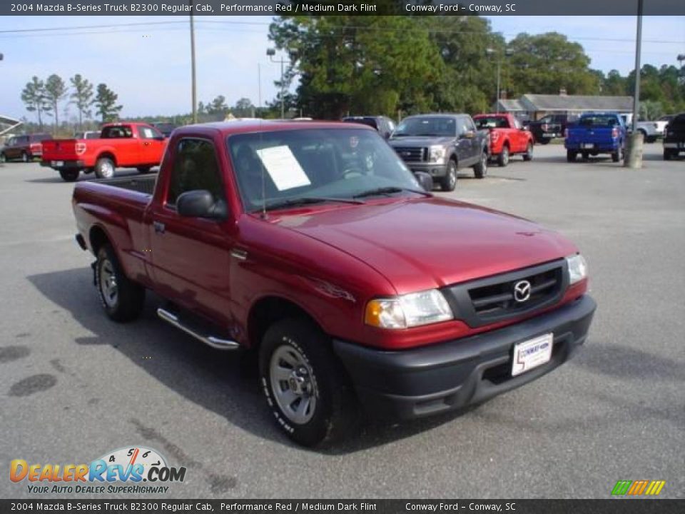 2004 Mazda B-Series Truck B2300 Regular Cab Performance Red / Medium Dark Flint Photo #3