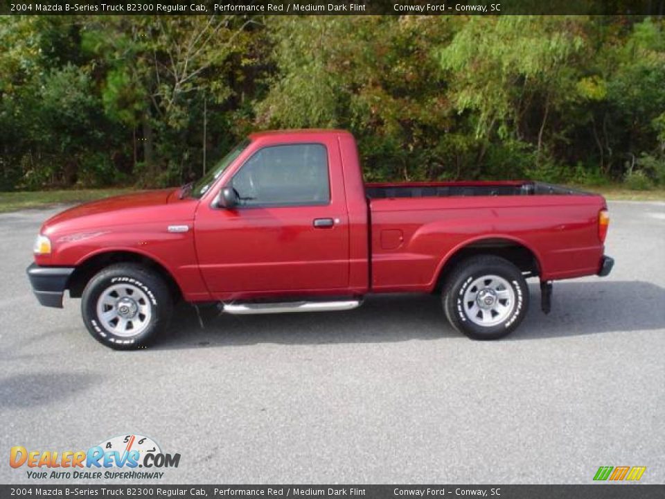 2004 Mazda B-Series Truck B2300 Regular Cab Performance Red / Medium Dark Flint Photo #8